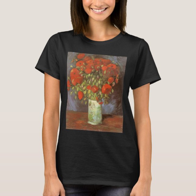 Camiseta Vincent van Gogh Still Life Vase con los lapiceros (Anverso)
