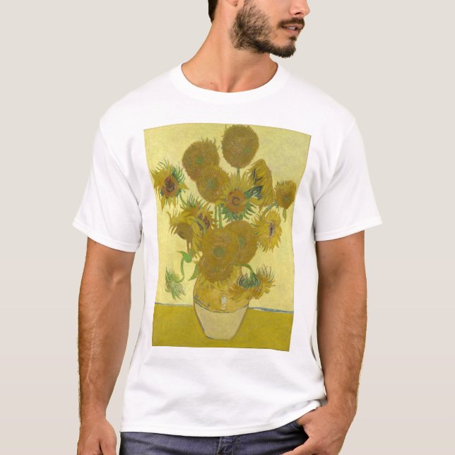 Camiseta Vincent Van Gogh - Sunflower, cuarta versión (Anverso)