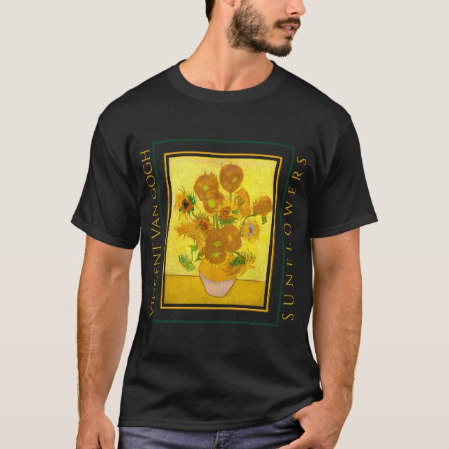 CAMISETA VINCENT VAN GOGH SUNFLOWERS (Anverso)