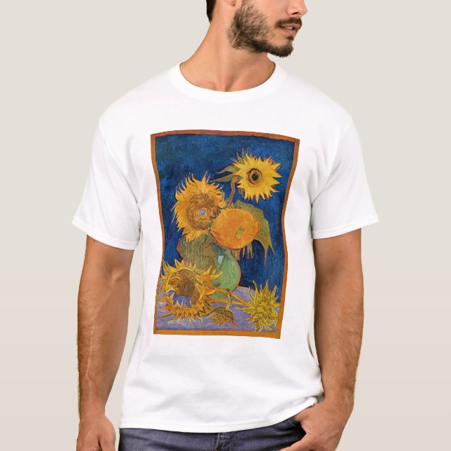 Camiseta Vincent Van Gogh - Sunflowers, 2ª versión (Anverso)