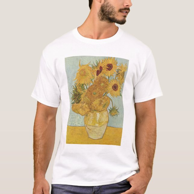 Camiseta Vincent Van Gogh - Sunflowers, 3ª versión (Anverso)