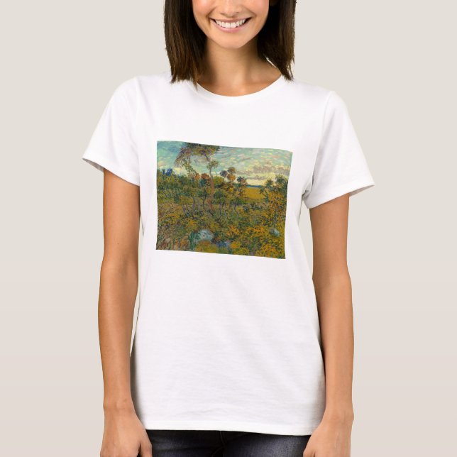 Camiseta Vincent Van Gogh, Sunset En Montmajour (Anverso)
