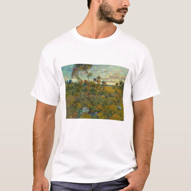 Camiseta Vincent Van Gogh, Sunset En Montmajour (Anverso)