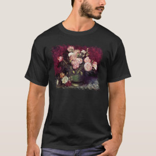 Camiseta Vincent Van Gogh - Tazón con Peonías y Rosas