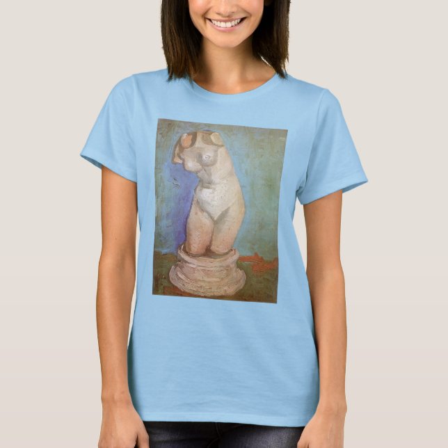 Camiseta Vincent van Gogh - Torso femenino con estatuilla d (Anverso)
