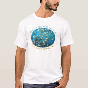Camiseta Vincent van Gogh, un árbol de almendros florecien