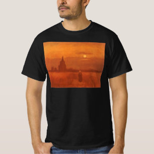 Camiseta Vincent van Gogh - Vieja torre en los campos