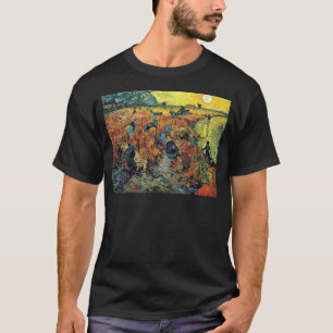 Camiseta Vincent Van Gogh - Viñedo Rojo En La Pintura De Ar