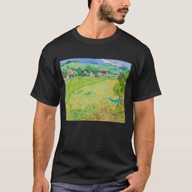 Camiseta Vincent van Gogh - Vista de los vagones cerca de A (Anverso)