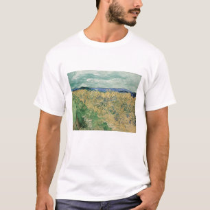Camiseta Vincent Van Gogh, Wheatfield Con Cornflowers