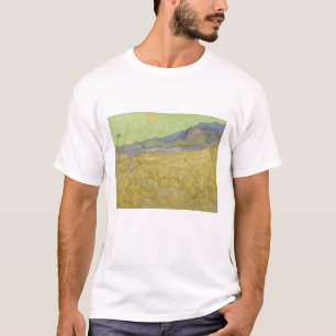 Camiseta Vincent Van Gogh, Wheatfield Con Un pañal
