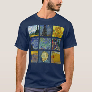 Camiseta Vincent van GoghFamosos Cuadros Starry Night Sunf