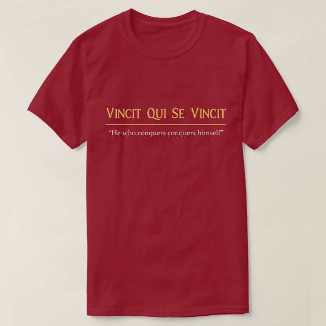 Camiseta Vincet Qui Se Vincet T-Shirt (Diseño del anverso)