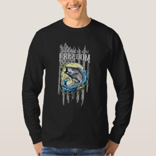 Camiseta Vinculado A La Bandera Norteamericana De Libertad