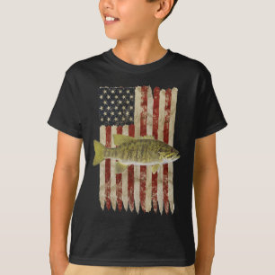 Camiseta Vinculado A La Libertad Patriótico Smallmouth Pesc