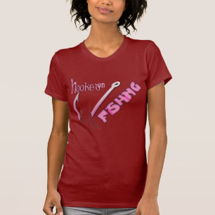 Camiseta Vinculado A La Pesca De Hook Rosa