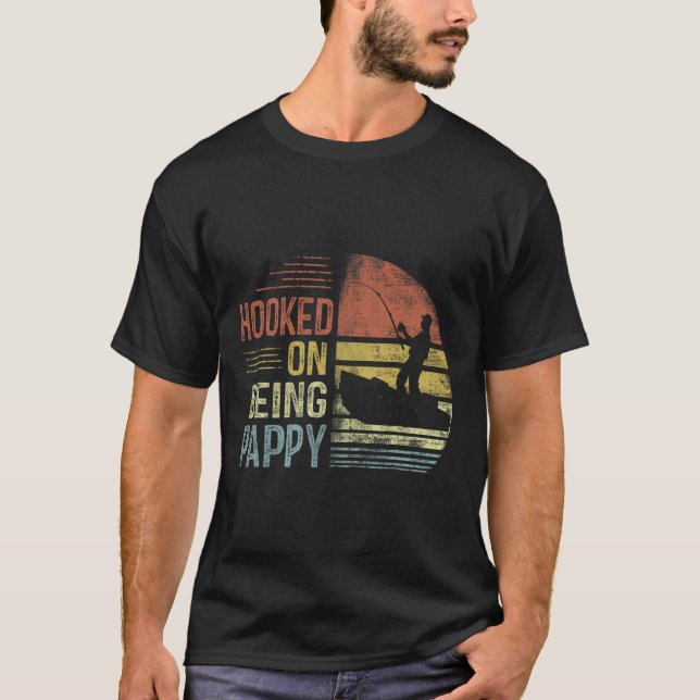 Camiseta Vinculado a ser regalos de pesca de papa de padre (Anverso)