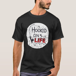 Camiseta Vinculado al carrete de pesca de la vida