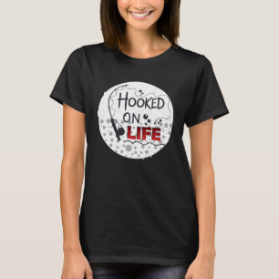 Camiseta Vinculado al carrete de pesca de la vida