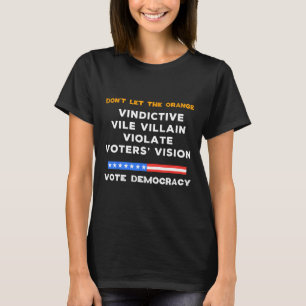 Camiseta Vindicativo villano viola visión de voto de Kamala