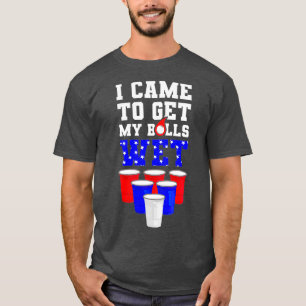 Camiseta vine a buscar mis bolas de cerveza divertida mojad