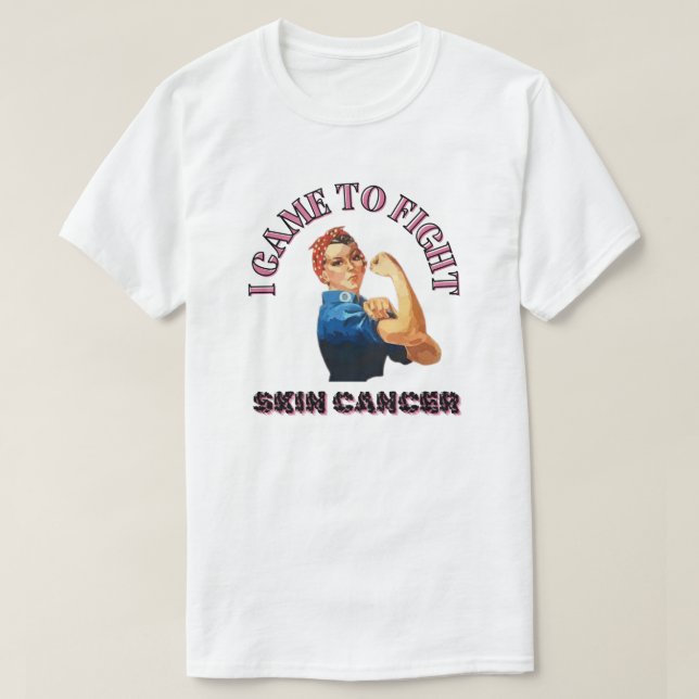 CAMISETA VINE A LUCHAR CONTRA EL CÁNCER DE PIEL/ UNISEX (Diseño del anverso)