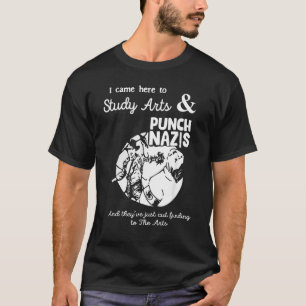 Camiseta Vine aquí a estudiar y a golpear nazis y ellos