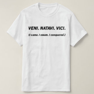 Camiseta Vine. Nadé. Yo conquisté. Funny Swimmer Tee