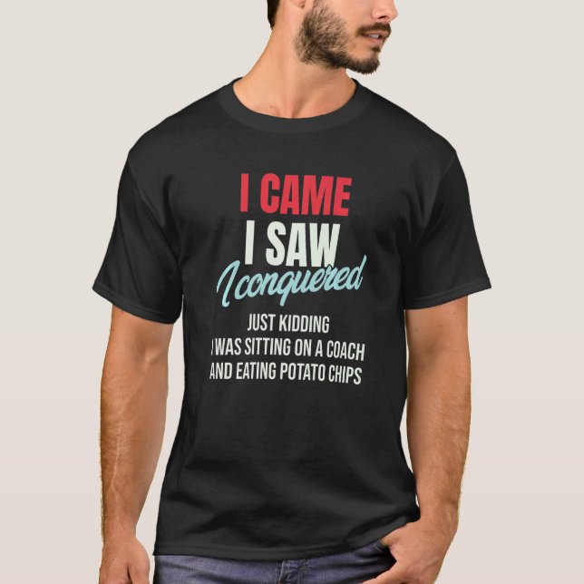 Camiseta Vine Viste Conquisté Solo Bromeando Julio César (Anverso)