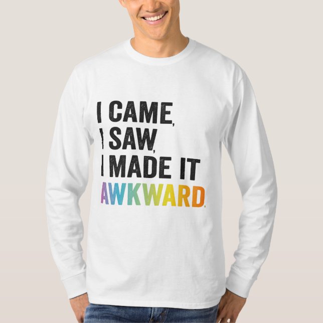 Camiseta Vine y vi que lo hice un regalo curioso de autismo (Anverso)