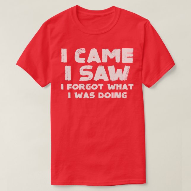 Camiseta Vine y vi que olvidé 1 (Diseño del anverso)