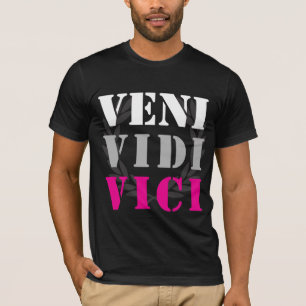 Camiseta vine yo vi que conquisté - a Julio César