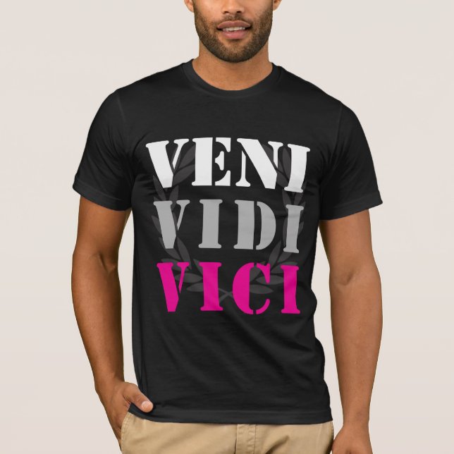 Camiseta vine yo vi que conquisté - a Julio César (Anverso)