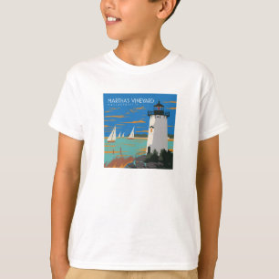 Camiseta Viñedo de Martha, Massachusetts Faro