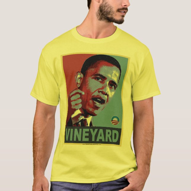 Camiseta Viñedo de Obama (con del lema la parte posterior (Anverso)