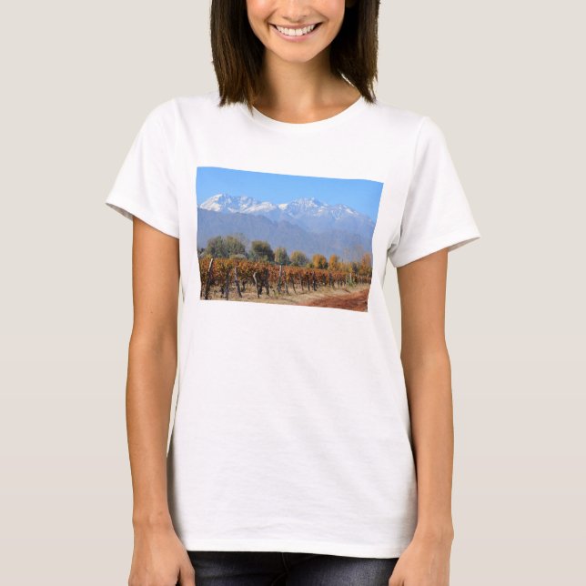 Camiseta Viñedos en la caída de Mendoza, la Argentina (Anverso)