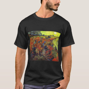 Camiseta viñedos rojos v rojo de los viñedos rojos rojos