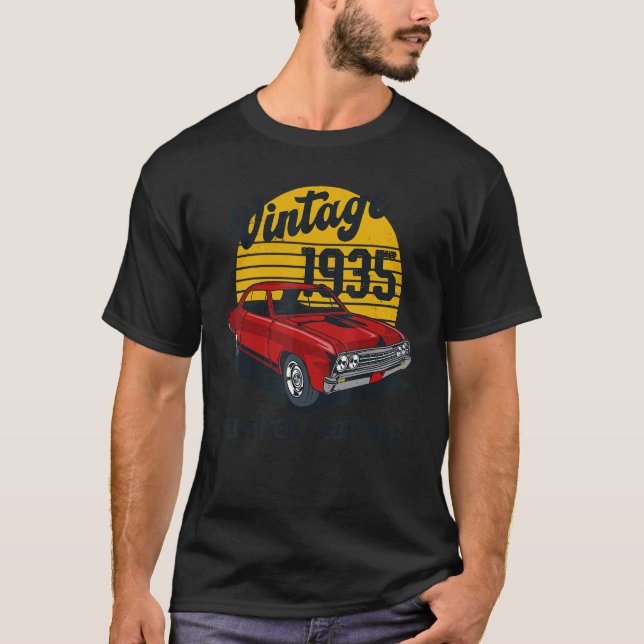 Camiseta Viñeta 1935 Edición 87º Cumpleaños de Carro Clásic (Anverso)