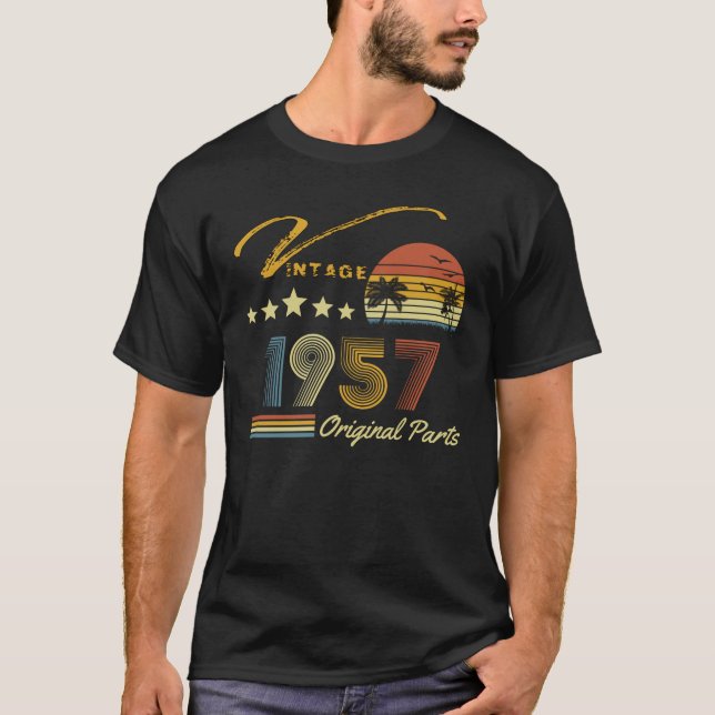 Camiseta Viñeta 1957 66º cumpleaños 66 años Retro (Anverso)
