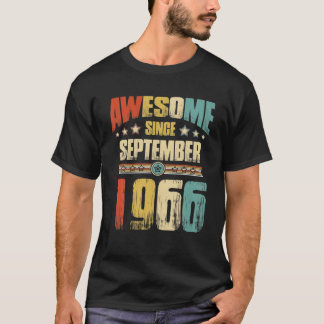 Camiseta Viñeta 1966 55º Cumpleaños Increíble Desde Septiem