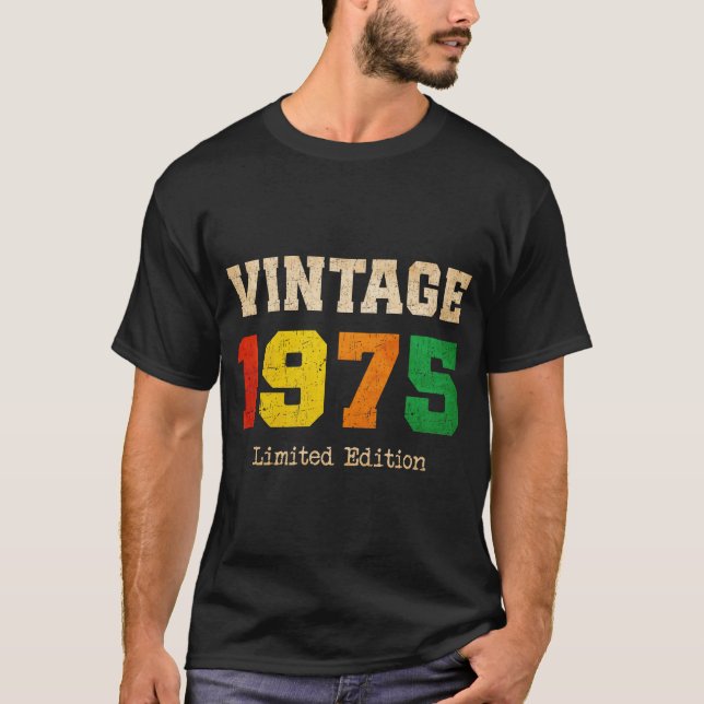 Camiseta Viñeta 1975 Edición Limitada - 50º cumpleaños Retr (Anverso)