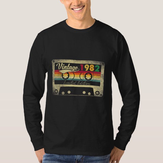 Camiseta Viñeta 1982 40ª Cinta de Cassette de Cumpleaños 2 (Anverso)