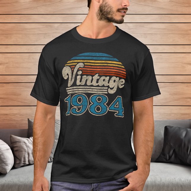 Camiseta Viñeta 1984 Año de Nacimiento 40º cumpleaños Sunse (vintage 1984 40th birthday t-shirt)