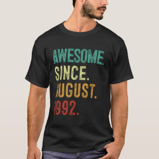 Camiseta Viñeta 31º Cumpleaños Increíble Desde Agosto De 19