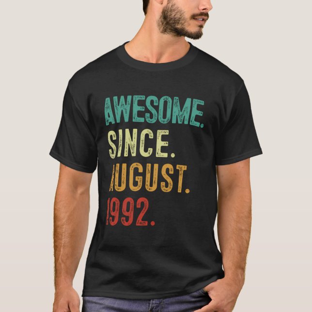 Camiseta Viñeta 31º Cumpleaños Increíble Desde Agosto De 19 (Anverso)