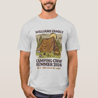 Viñeta al aire libre Reunión de la familia Camping