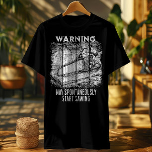 Camiseta Viñeta - Aviso Puede Iniciar Sawi Espontáneamente