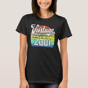 Camiseta Viñeta de 22 años 2001 22º cumpleaños 2