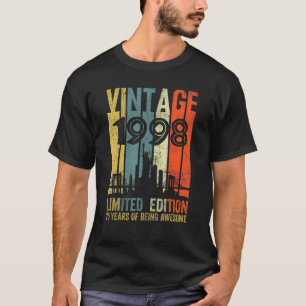 Camiseta Viñeta de 24 años 1998 24º cumpleaños