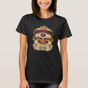Camiseta Viñeta de 24 años 1998 24º cumpleaños
